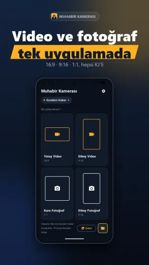 Muhabir Kamerası ekran görüntüsü