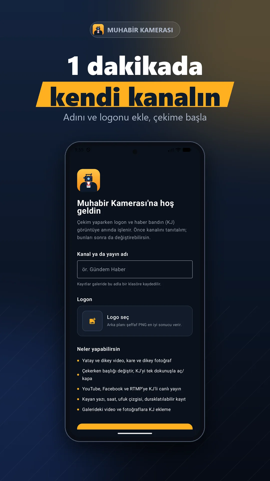 Muhabir Kamerası ekran görüntüsü